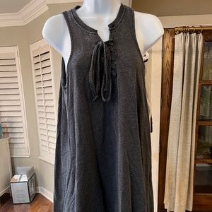 Z Supply Grey Front Tie Dress